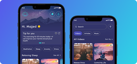 Calmify wellness and meditation mobile app case study